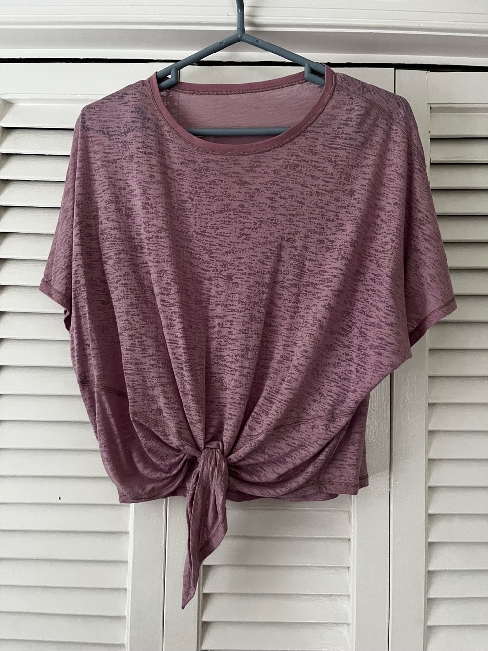 Lululemon Women's Tie-Front Short Sleeve Top
